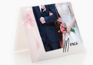 remerciements mariage carte